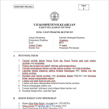 180 menit (3 jam) petunjuk umum 1. Soal Ukk Akuntansi Tahun Pelajaran 2017 2018 Berdasarkan Kurikulum 2013