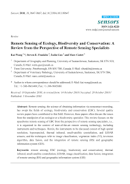 Motion detector lights are a good way to ward off unwanted intruders. Pdf Remote Sensing Of Ecology Biodiversity And Conservation A Review From The Perspective Of Remote Sensing Specialists