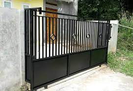 Pagar hitam besi dengan ornamen bintang di bagian tengahnya. Jual Pintu Pagar Besi Hollow Dan Bodres Di Lapak Dekorasi Interior Eksterior Bukalapak