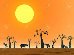 Les Ombres D Animaux Dans La Savane A La Prochaine Baobabs Au Coucher Du Soleil Banque D Images Et Photos Libres De Droits Image 15327591 Ces marionnettes à main lui permettront de développer son imagination. les ombres d animaux dans la savane a la prochaine baobabs au coucher du soleil