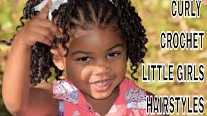 This hairdo isn't anything unique or exciting, but oh so cute and classic. Toddler Hairstyle Crochet Curls Black Hair Information