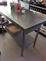 Stainless Steel Kitchen Island Catering Counter Breakfast Bar Height In 2020 Kitchen Table Settings Stainless Steel Kitchen Table Kitchen Table