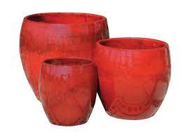 19 acanthus planter, white moss. Asian Ceramics Large Planters