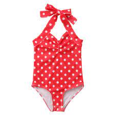 Styles I Love Infant Baby Girl Cute Printed One Piece Swimsuit Beach Bathing Suit Pool Swimwear Polka Dots Red 70 3 6 Months Walmart Com