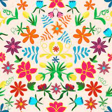 What other ways can you think of working this design ? Seamless Floral Background Colorful Flowers And Leafs On Background Traditional Mexican Pattern Vector Illustration Royalty Free Cliparts Vectors And Stock Illustration Image 55784208