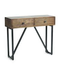 Mango Wood Kian Entry Console Table Accent Furniture T J Maxx Entry Console Table Mango Wood Wood