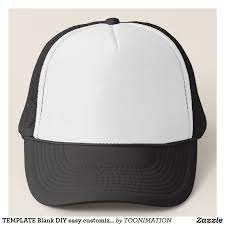 Template Blank Diy Easy Customize Add Text Photo Trucker Hat Zazzle Com Trucker Hat Funny Trucker Hat Hats
