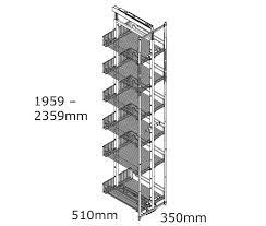 Bunnings have the kaboodle range of kitchen cabinetry. 450mm Door Pullout Pantry Baskets 6 Tier Kaboodle Kitchen