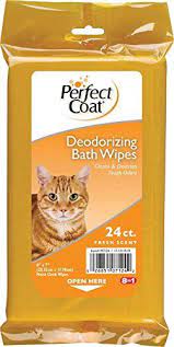 Perfect Coat Deodorizing Bath Wipes For Cats 24count You Can Find Out More Details At The Link Of The Image Cat Grooming Wipes Cat Bath