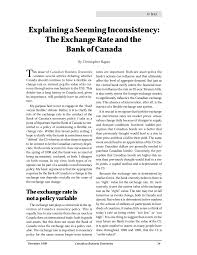 In canada, the bank of canada determines interest rates while the federal reserve does the same in the u.s. Https Www Mcgill Ca Economics Files Economics Explaining A Seeming Inconsistency The Exchange Rate And The Bank Of Canada Pdf