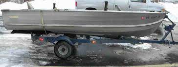 Vintage Sears 14 Aluminum Fishing Boat Trailer Jan 18 2014 Jmw Auction Service In Ny Aluminum Fishing Boats Boat Trailer Fishing Boats