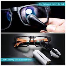 Portable Eyeglass Cleaning Kit Black In 2021 Eyeglass Cleaning Eyeglass Cleaner Cleaning Kit