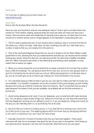 How can i get back with my boyfriend? Calameo How To Get My Ex Back When He Has Moved On