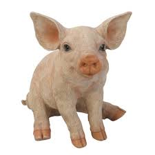Hi Line Gift Ltd Seated Pig Figurine Wayfair In 2020 Pig Statue Baby Pigs Pig Figurines