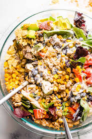 Healthy Taco Salad With One Ingredient Dressing Ifoodreal Com Healthy Family Recipes