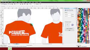 3.kemudian atur lekukannya dengan shape tool tadi.seperti gambar di bawah ini. Tutorial Cara Merubah Warna Desain Baju Yang Sudah Jadi Gambar Belajar Coreldraw Rpl