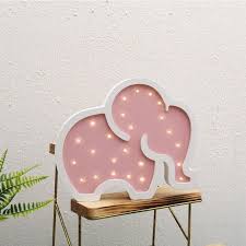 Room Decor Wooden Unicorn Elephant Led Night Light Elephant Night Light Elephant Room Room Decor