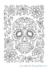 Day of the dead coloring pages. Day Of The Dead Coloring Page Skull Coloring Pages Mandala Coloring Pages Animal Coloring Pages