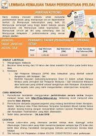 Jawatan kosong 3d generalist designer i up to 22k 32 days al agensi pekerjaan nala sdn bhd johor bahru. Jawatan Kosong Felda Sebelum 24 Julai 2018 Pengurusan Felda Selancar Satu Facebook