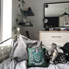 My Bedroom Or The Slytherin Common Room Harry Potter Bedroom Decor Harry Potter Room Decor Hogwarts Bedroom