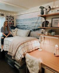 39 Cute Dorm Rooms We Re Obsessing Over Right Now By Sophia Lee Dorm Room Inspiration Dorm Room Designs Girls Dorm Room