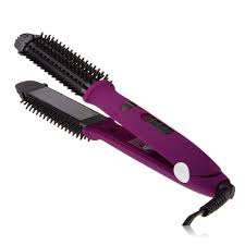 Hair Curling Brush For Hot Air Hair 3 In 1 Hair Straightener Round Ceramic Hair Blow Dryer Br Hair Straighteners Flat Irons Hair Rollers Flat Iron Hair Styles
