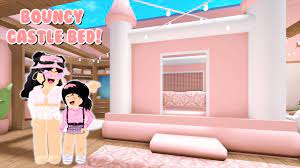 Most kids above this age would not want to have a bed canopy. Decorating A Kids New Bedroom Bouncy Castle Bed In Bloxburg Roblox Youtube