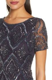 Pisarro Nights Stain Glass Beaded Cocktail Dress Nordstrom In 2020 Beaded Cocktail Dress Mesh Party Dress Nordstrom Dresses