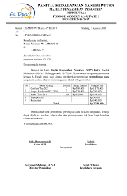 Doc Surat Permohonan Dana Andika Taftiyanur Rofi Academia Edu
