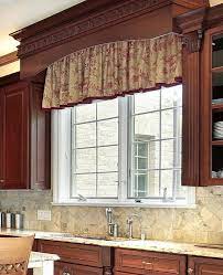 Wood Cornice Over Kitchen Valance 11 Different Styles Of Valances Explained Kitchen Window Treatments Kitchen Window Valances French Country Kitchens