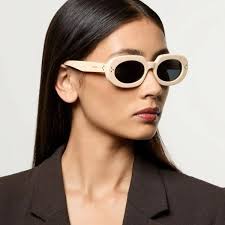 Celine 3 DOTS Women Sunglasses Ivory Grey Geometric CL40276U 25A BRAND NEW