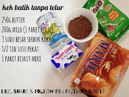 Kek Batik Tanpa Telur Hanya Kacau Gaul Je Tekstur Biskut Pun Tetap Ranggup