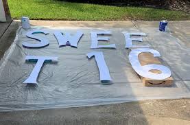 Graduation signs are a great way to make graduation feel special again. Diy Gold Glitter Yard Letters Sweet 16 Birthday Ideas Thetarnishedjewelblog Birthday Yard Signs Birthday Yard Signs Diy Diy Birthday Sign