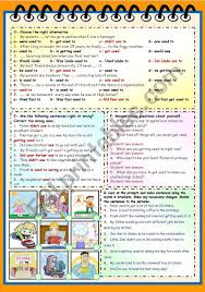 Exercises Used To Be Used To Get Used To Used To Would Get Used To Be Used To Grammar And Exercises Two Pages Key B W Version Included Grammar Grammar Worksheets Best Money Saving Tips