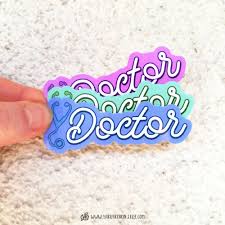 Doctor Gift Laptop Sticker Waterproof Vinyl Decal In 2020 Vinyl Sticker Paper Vinyl Decals Laptop Stickers