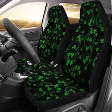 Irish Shamrock Car Seat Covers Set Of 2 Car Seat Cover Sets Car Seats Carseat Cover