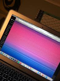 Red and blue horizontal lines appearing w… - Apple Community