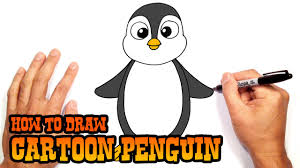 How to draw a realistic emperor penguin. How To Draw A Penguin Drawing Lesson For Beginners Youtube