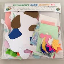 Cards and envelopes are blank and ready to be embellished. Childrens Card Making Kit Includes Cards Envelopes Shapes Etsy