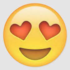 Heart Eyes Emoji Sticker Zazzle Com In 2021 Emoji Stickers Emoji Music Emoji