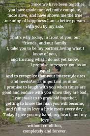 We offer a huge range of products. Wedding Vows 22 Examples About How To Write Personalized Wedding Vows See More Http Wedding Vows For Him Wedding Vows To Husband Vows For Him