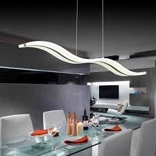 Classic bronze pendant light for kitchen. Modern Led Pendant Light Acrylic Wave Lamp 98cm Chandelier In Living Room Modern Contemporary Living Modern Contemporary Living Room