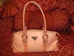 Authentic prada milano nylon shoulder bag / purse dal 1913. Prada Milano Dal 1913 Handbag Pink Ostrich 192553782