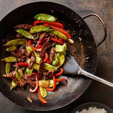 Snow Peas And Pepper Star In This Beef Stir Fry Recipe Spiced Beef Spice Recipes Beef Stir Fry