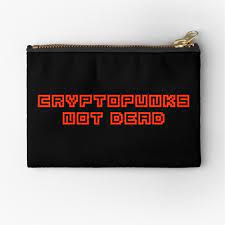 Crypto Punks Not Dead Nft Zipper Pouch By Yarchy In 2021 Pouch Zipper Pouch Zip Around Wallet