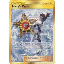 Broken heart your opponents pokemon will get 10 damage. Misty S Tears V2 Full Art Gold Custom Pokemon Card Zabatv