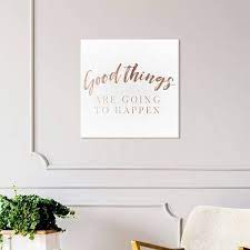 Greatbigcanvas.com has been visited by 100k+ users in the past month Good Things Copper Typography And Quotes Wall Art Canvas Print Motivational