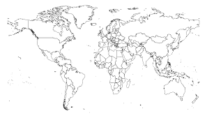 10 best blank world maps printable printablee com