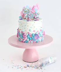 Unicorn Cake With Sprinkles And Cotton Candy Cake Cake Decorating Savoury Cake