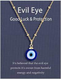 Huge sale on evil eye bracelet now on. Amazon Com Gold Evil Eye Necklace For Women Blue Third Eye Nazar Amulet Mal De Ojo Turco Kabbalah Protection Necklaces Lucky Jewelry For Women Girls Clothing